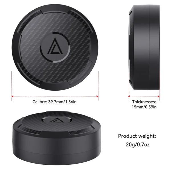 AirTag IPX8 Waterproof Magnetic Case Holder Black