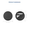 AirTag Silicone Holder Case With Safety Pins Black