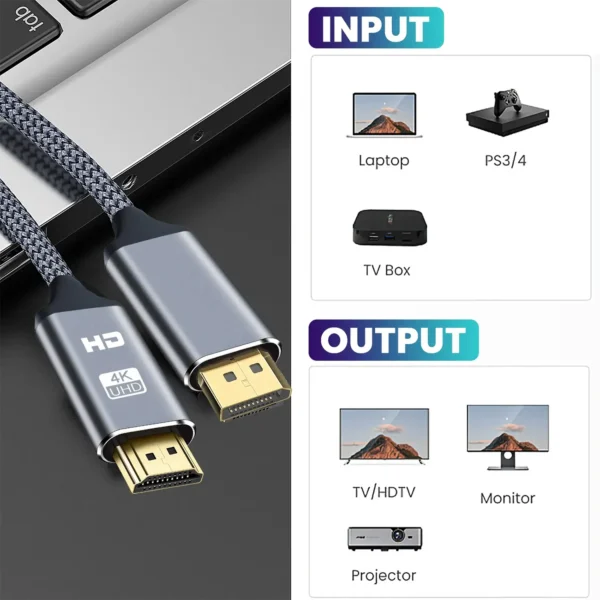 dptohdmi-4k-2 DisplayPort to HDMI 4K@30Hz Cable