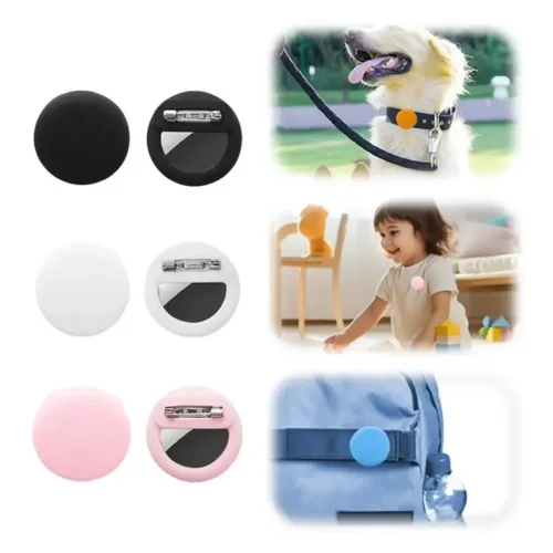 AirTag Silicone Holder Case With Safety Pins