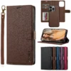iPhone Magnetic Detachable TPU Leather Wallet Case