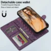 iPhone Magnetic Detachable TPU Leather Wallet Case