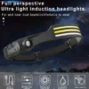 kf-S716ce352f16d4f25811f61ec4c0bca3eQ LED Sensor Camping Head Flashlight Rechargeable - Black