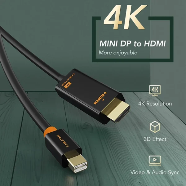 mini-dptohdmi-30hz-1 Mini DisplayPort to HDMI 4K Cable
