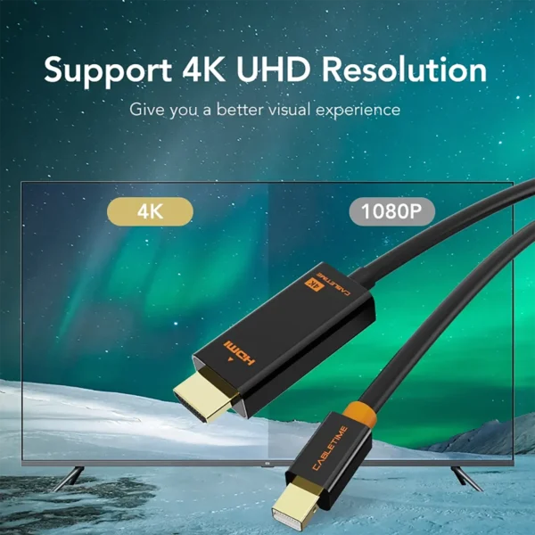 mini-dptohdmi-30hz-2 Mini DisplayPort to HDMI 4K Cable