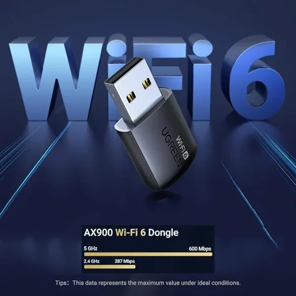 ugreenax900 UGREEN WiFi Adapter AX900 AX1800 WPA3 WiFi6 5G & 2.4G Dual Antenna USB