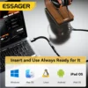 usbc-to-stereo-4 Essager Cable Adapter USB C to Female 3.5mm Audio