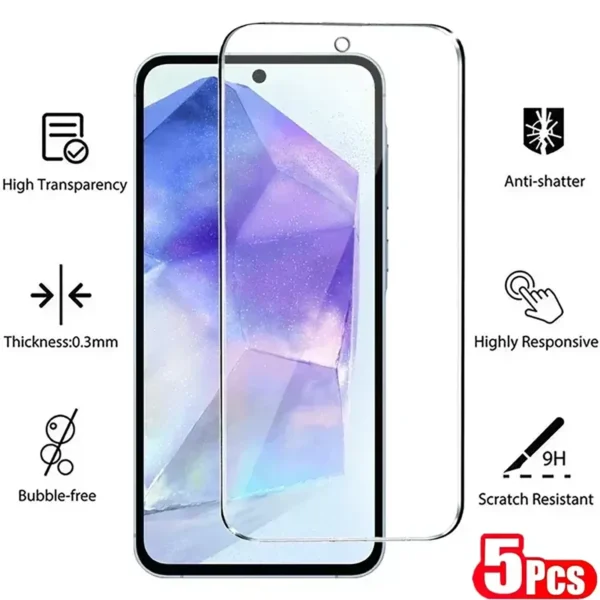 100d-samsung-protect-1 Samsung Galaxy Tempered Glass Screen Protector 5pcs