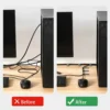 cablestraps-1 Cable Wire Organizer Holder Self Adhesive 20pcs Black