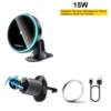 essager-carmount15w-main Essager Phone Holder Magnetic Wireless charger 15W for Car Air Vent Outlet & Adhesive Style Black