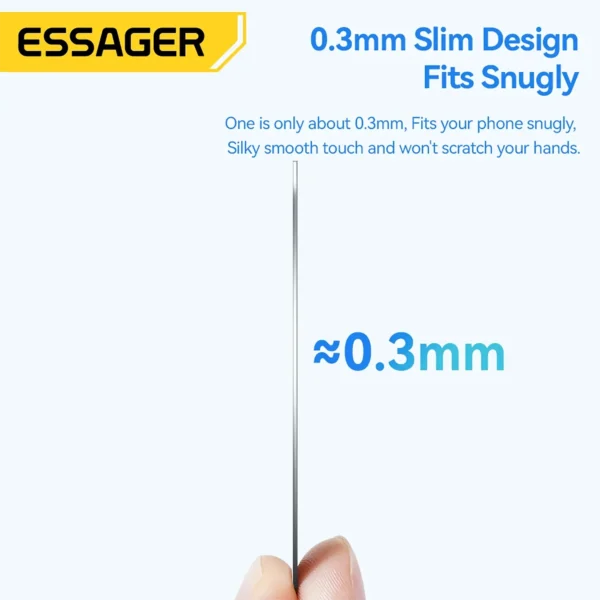 essager-magring-4 Essager Phone Magnetic Metal Ring Black for MagSafe 2pcs