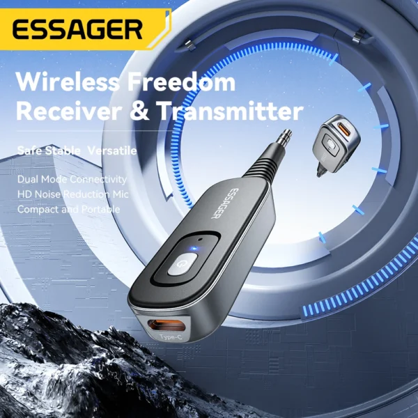 Essager Bluetooth 5.1 Transmitter & Receiver Stereo 3.5mm