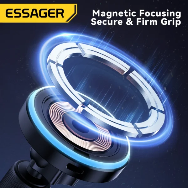 Essager Phone Holder Magnetic Wireless charger 15W for Car Air Vent Outlet & Adhesive Style