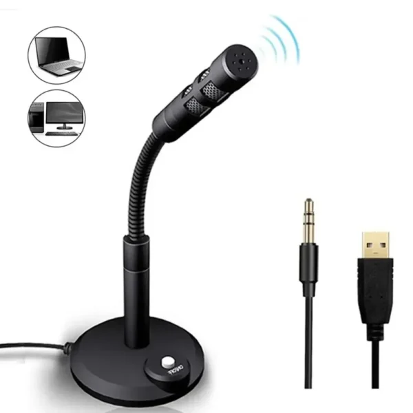 Microphone 3.5mm or USB Studio Stand Holder for Computer