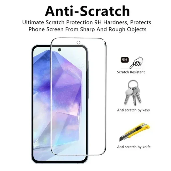 Samsung Galaxy Tempered Glass Screen Protector for A12-A72 S10E S20FE 5pcs
