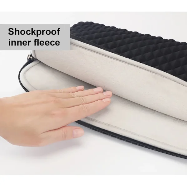 laptop-bag-student-3 Laptop Sleeve Bag Spill Resistant Neoprene Perfect for Students Black