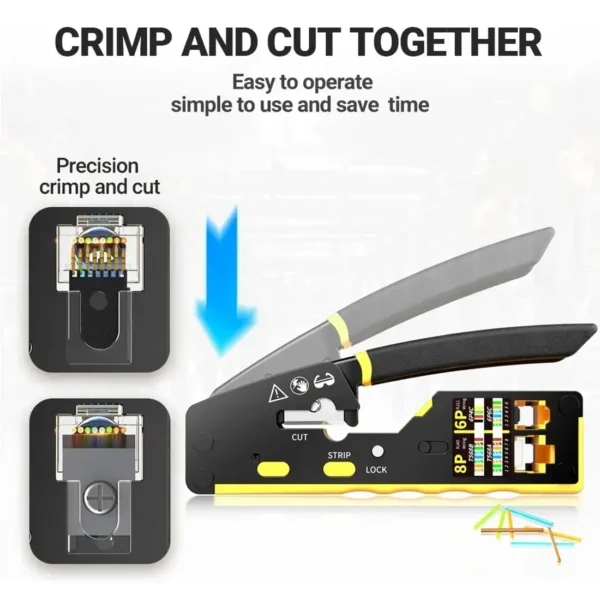 net-crimper-2 AMPCOM EZ-Type 3-in-1 RJ45 Network Tool Crimper / Cut / Strip