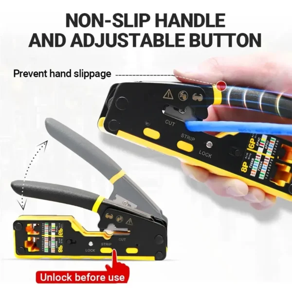 net-crimper-4 AMPCOM EZ-Type 3-in-1 RJ45 Network Tool Crimper / Cut / Strip
