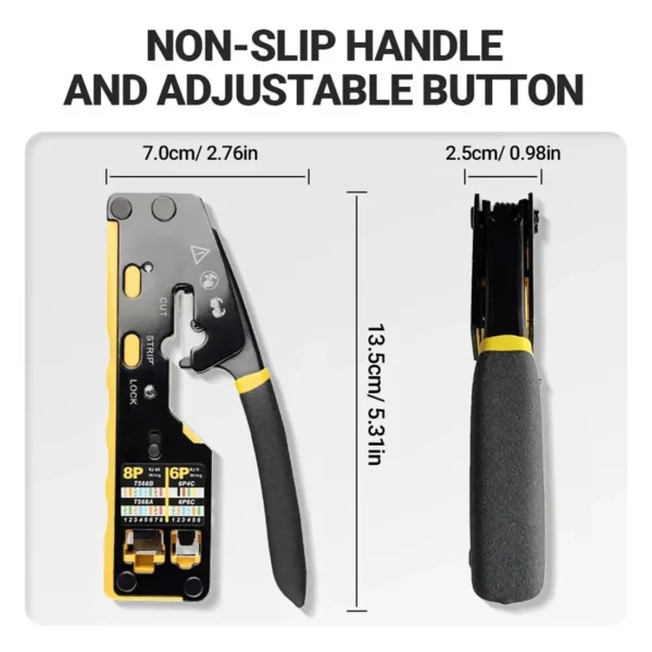 net-crimper-5 AMPCOM EZ-Type 3-in-1 RJ45 Network Tool Crimper / Cut / Strip