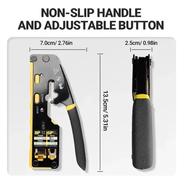 network-crimper-5 AMPCOM EZ-Type 3-in-1 RJ45 Network Tool Crimper / Cut / Strip
