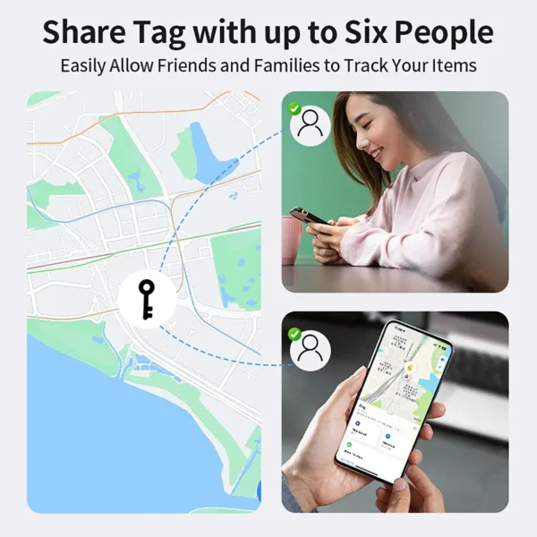 smart-airtag-1 GPS Tracker Bluetooth Works with Apple Find My APP - Black