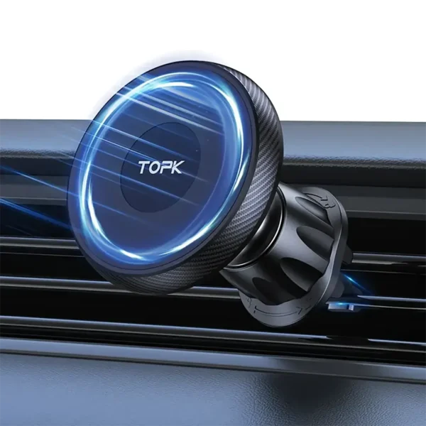topk-airvent-main TOPK Phone Holder Magnetic for Car Air Vent Outlet Black