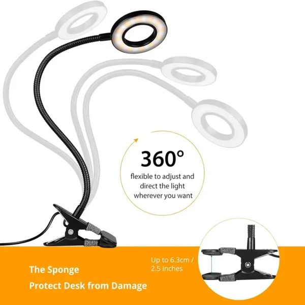 48-ledlamp-3 Flexible Clip on Desk Lamp 48 LEDs USB - Black
