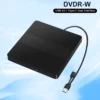 External DVD RW CD Writer USB Type-C or USB3.0 Slim For PC, Laptop, Mac