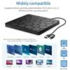 dvdrw-usb-5 External DVD RW CD Writer USB Type-C or USB3.0 Slim For PC, Laptop, Mac - Black