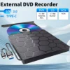 dvdrw-usb-main External DVD RW CD Writer USB Type-C or USB3.0 Slim For PC, Laptop, Mac - Black