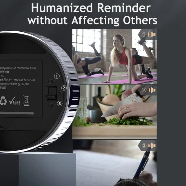 kf-H88e14b88647a4f0195295bff8716be6eD Baseus Magnetic Digital Kitchen Timer Manual Countdown Alarm Clock - Black