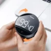 kf-S39dec613b18f44cc8f2149ed2e9449291 Baseus Magnetic Digital Kitchen Timer Manual Countdown Alarm Clock - Black
