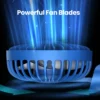 topk-portablefan-3 TOPK 5000mAh Mini Portable Fan USB Rechargeable Hand Held Fan 3 Speeds - Black