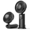 topk-portablefan-main TOPK 5000mAh Mini Portable Fan USB Rechargeable Hand Held Fan 3 Speeds - Black