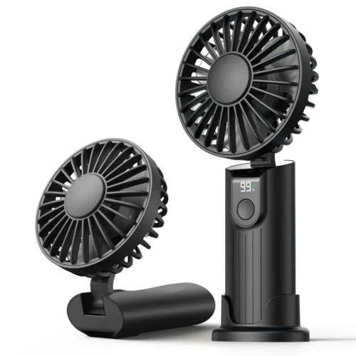 topkfan TOPK 5000mAh Mini Portable Fan USB Rechargeable Hand Held Fan 3 Speeds