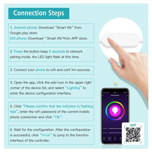 tuya-ledstrip-3 Tuya Led Strip 5m Wifi RGB 5050 5V USB For TV Backlighting or Computer Screens and More