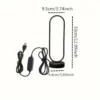 LED Night Light Table Ring Lamp Three-color Dimming - Black