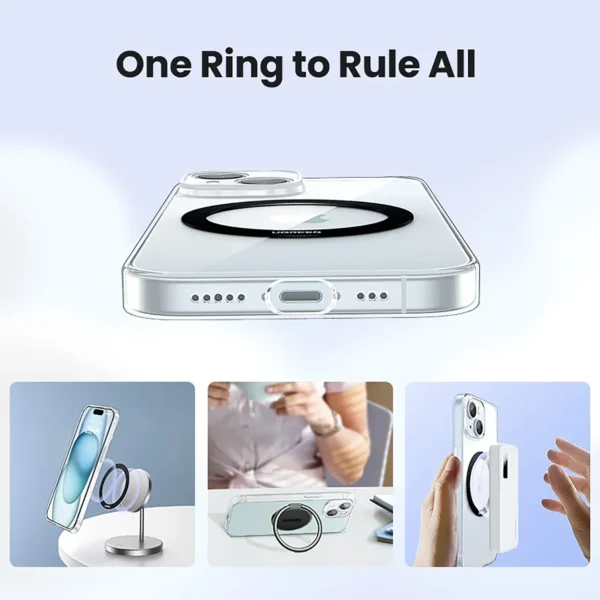 UGREEN Magnetic Metal Ring for MagSafe iPhone and Android Phones - Black