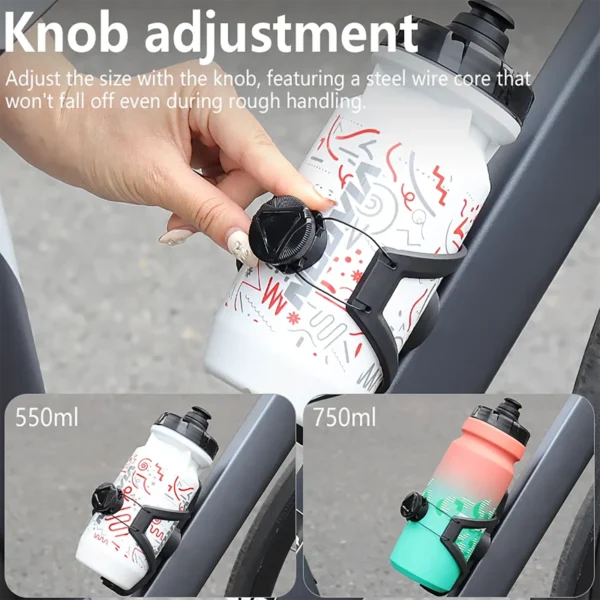 bike-waterbotletag-4 AirTag Bike Mount Hidden on Water Bottle Holder Universal MTB Road Bike Anti-Theft - Black