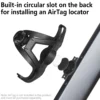 bike-waterbotletag-5 AirTag Bike Mount Hidden on Water Bottle Holder Universal MTB Road Bike Anti-Theft - Black