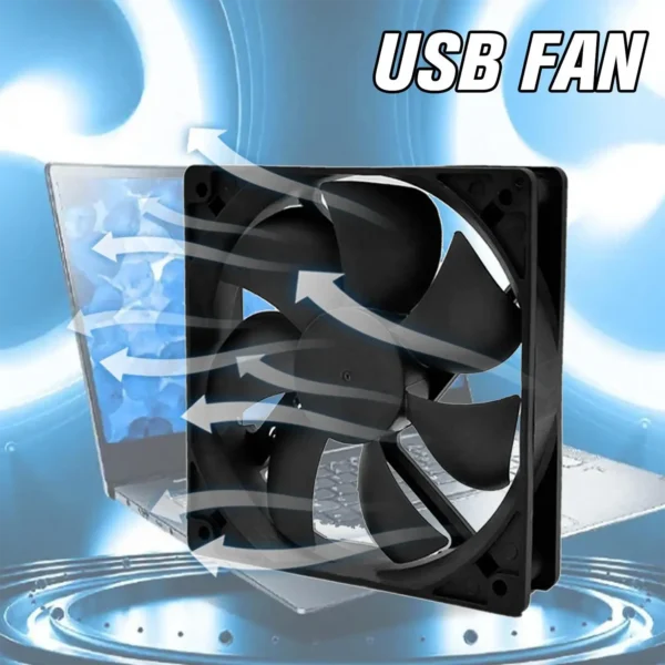 brushlessfan-2 5V Brushless 80x80mm 2500RPM Cooling Oil-impregnated Fan USB