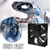 brushlessfan-3 5V Brushless 80x80mm 2500RPM Cooling Oil-impregnated Fan USB