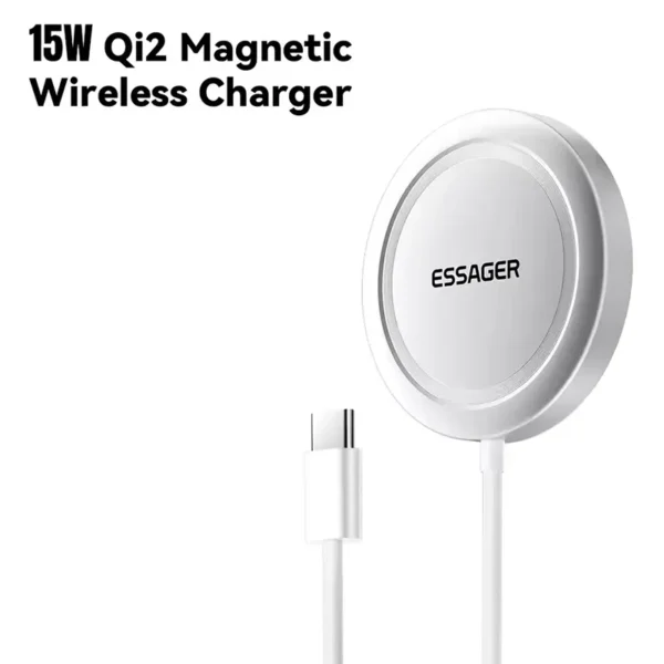 Essager 15W Magnetic Wireless Charger Qi2 Wireless Charger Fast Charging