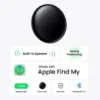 gps-iphonecover-1 GPS Tracker Bluetooth Works with Apple Find My APP with Silicone Shell Case - Black
