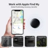 gps-iphonecover-2 GPS Tracker Bluetooth Works with Apple Find My APP with Silicone Shell Case - Black