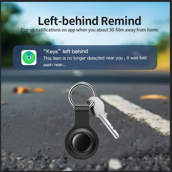 gps-iphonecover-3 GPS Tracker Bluetooth Works with Apple Find My APP with Silicone Shell Case - Black