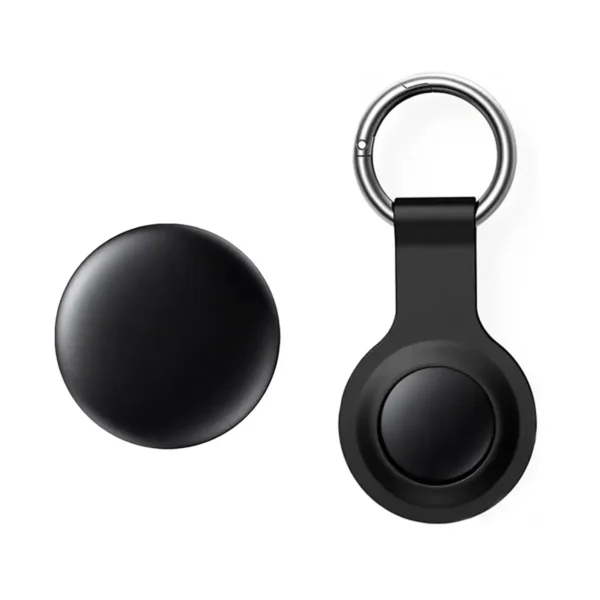 gps-iphonecover-5 GPS Tracker Bluetooth Works with Apple Find My APP with Silicone Shell Case - Black