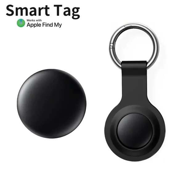 gps-iphonecover-main GPS Tracker Bluetooth Works with Apple Find My APP with Silicone Shell Case - Black