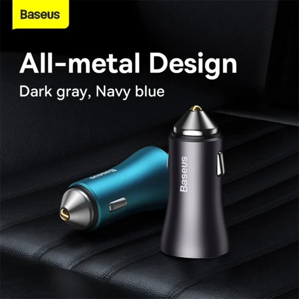 kf-S60529b8c53f541b7bdb3ab17cecb23b2r Baseus 60W Metal USB Type C Car Charger Quick Charge SCP AFC QC 4.0 PD 27W