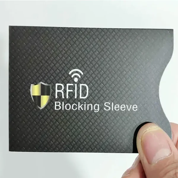 rfied-blockingsleeve-3 5Pcs Anti Theft for RFID Credit Card Protector Blocking - Black
